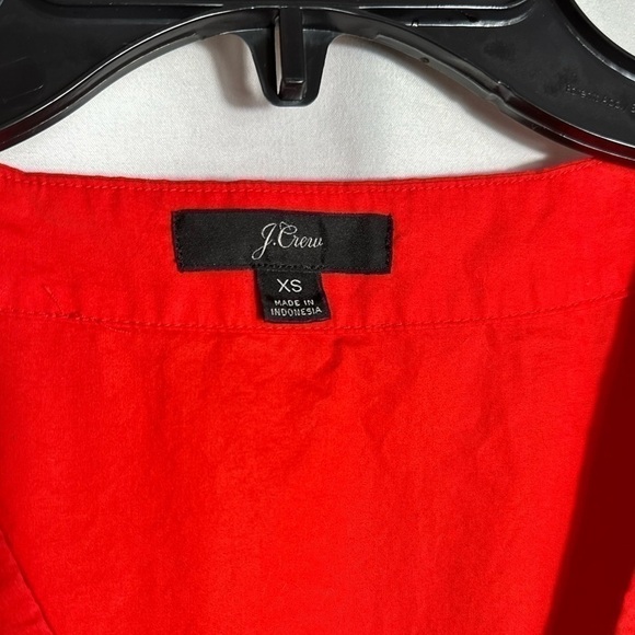 J. Crew J. Poplin Flutter Sleeve Wrap Top - Picture 4 of 5
